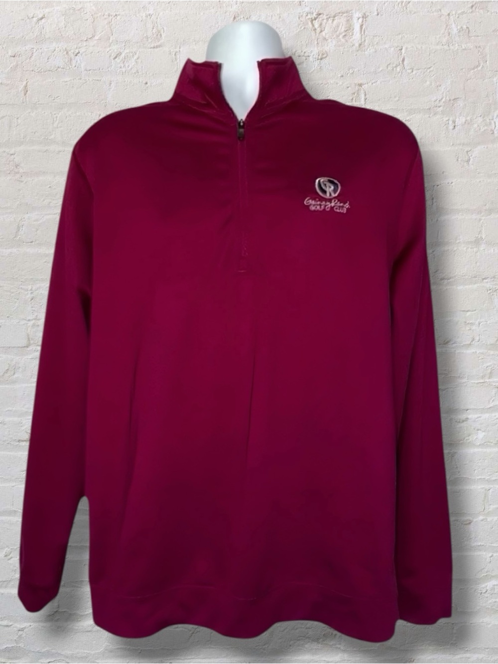 Adidas Golf Quarter Zip Pullover - Gainey Ranch Golf Club | Men’s Medium Maroon